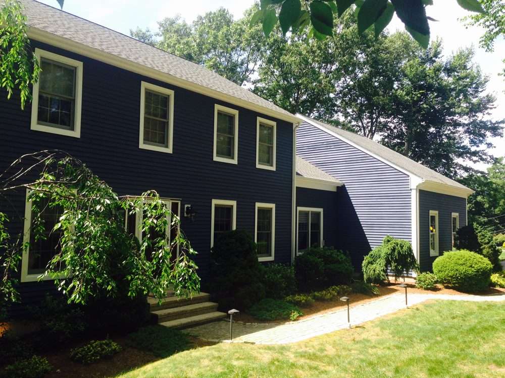 Deck staining project completed by Star Painters in Ridgefield, Connecticut